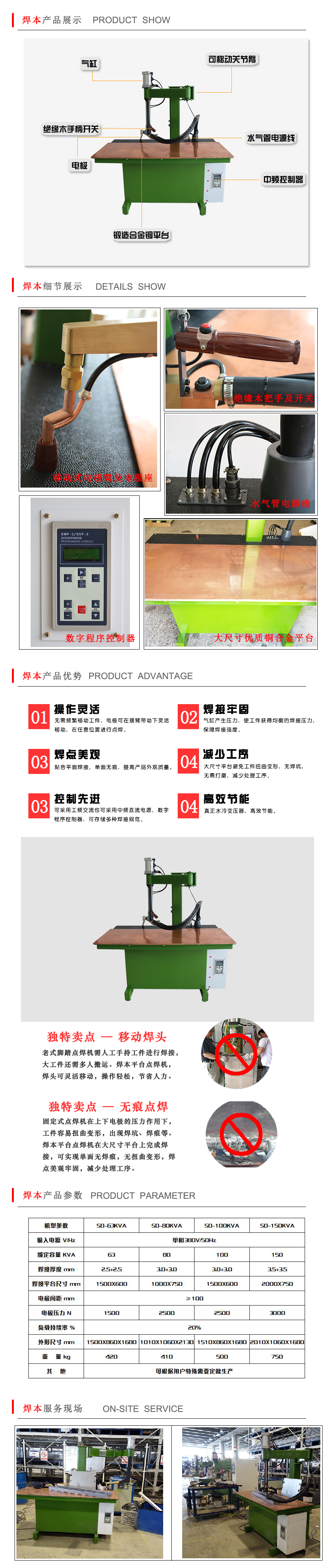 中頻平臺點焊機詳情頁